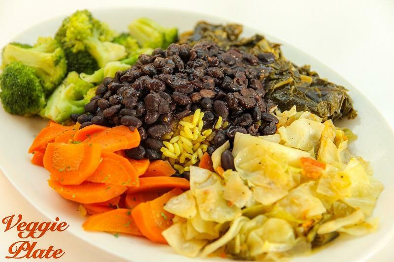 L. Vegetable Plate: Rice & 3 Sides
